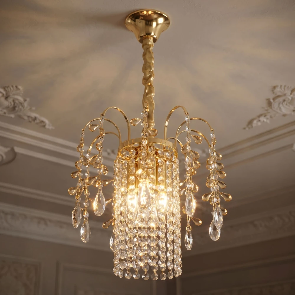 Toolight Krištolinis pakabinamas šviestuvas SWE090-CP 30cm GOLD