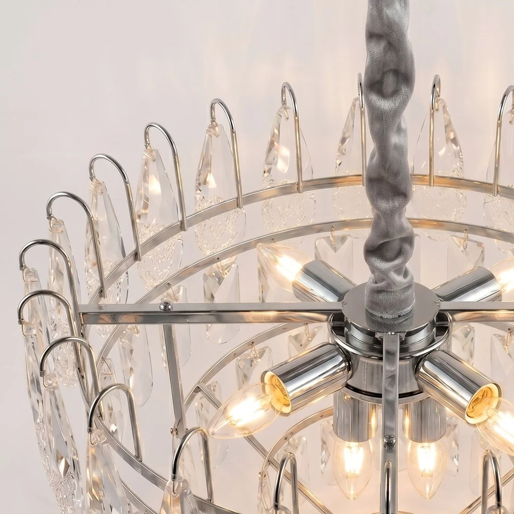 Toolight Krištolinis pakabinamas šviestuvas SWE079-CP 50cm Chrom