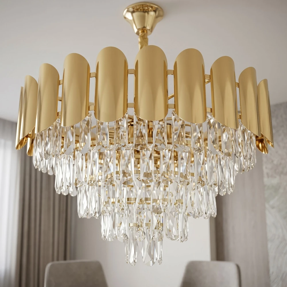 Toolight Krištolinis pakabinamas šviestuvas SWE100-CP 60cm GOLD