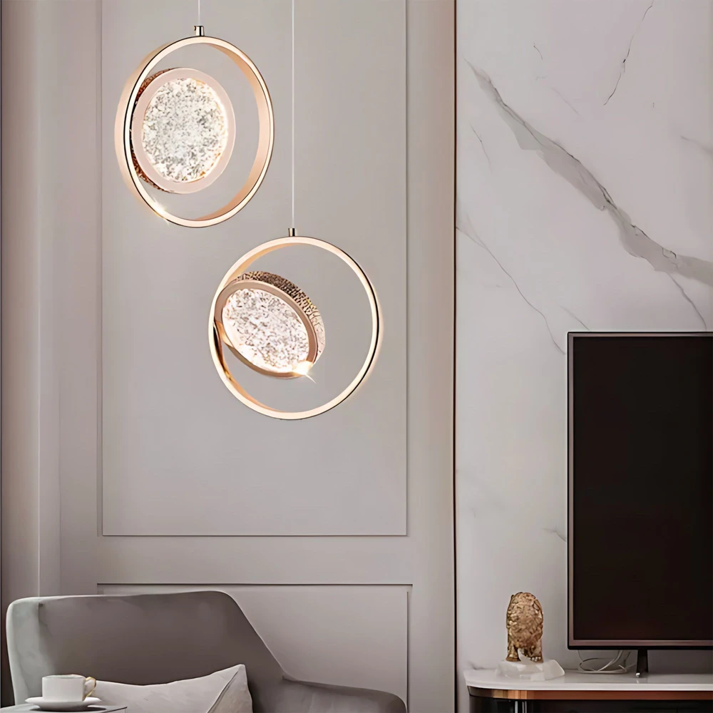 Toolight Krištolinis Pakabinamas Šviestuvas LHJ106-1CP LIGHT ROSE GOLD