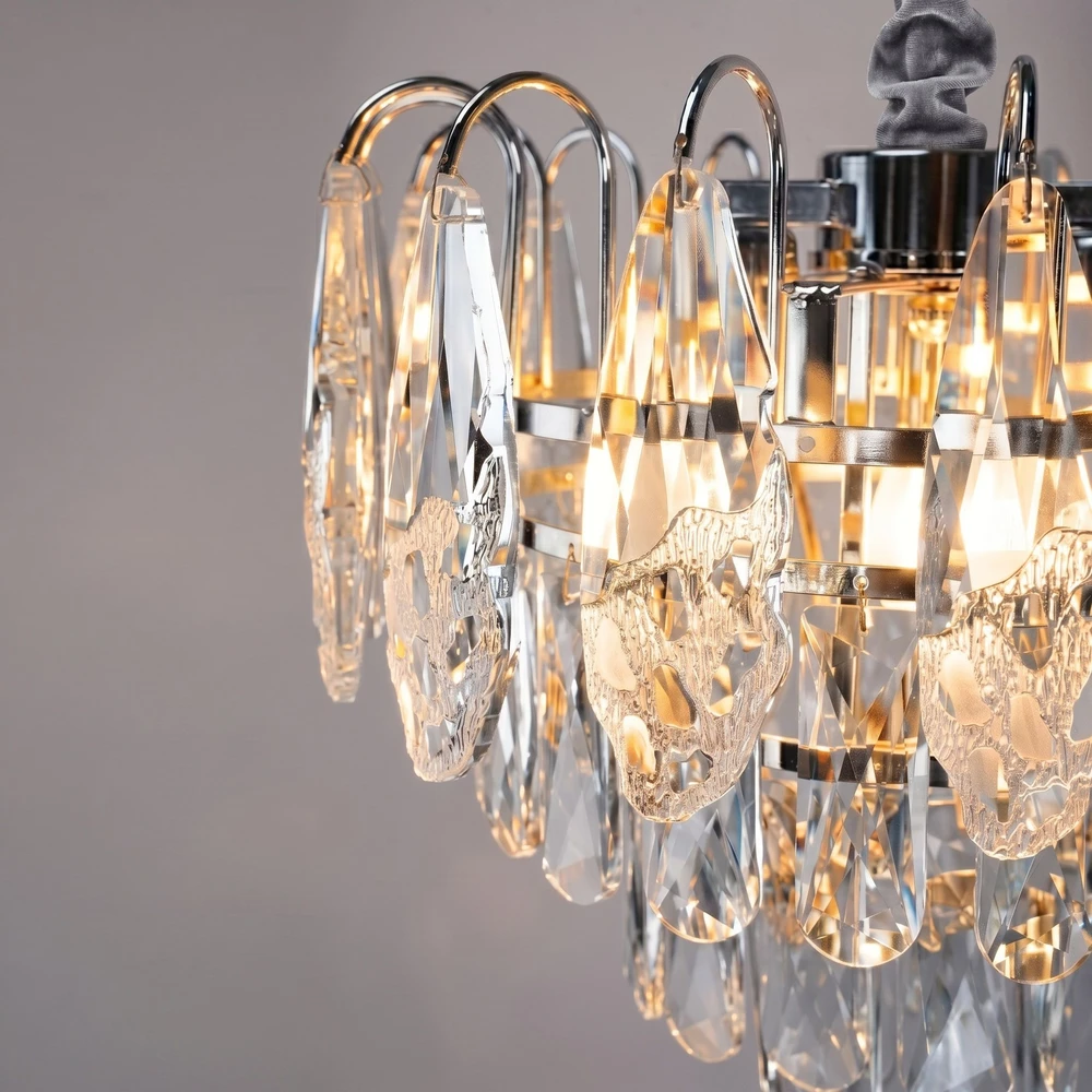 Toolight Krištolinis pakabinamas šviestuvas SWE079-CP 50cm Chrom