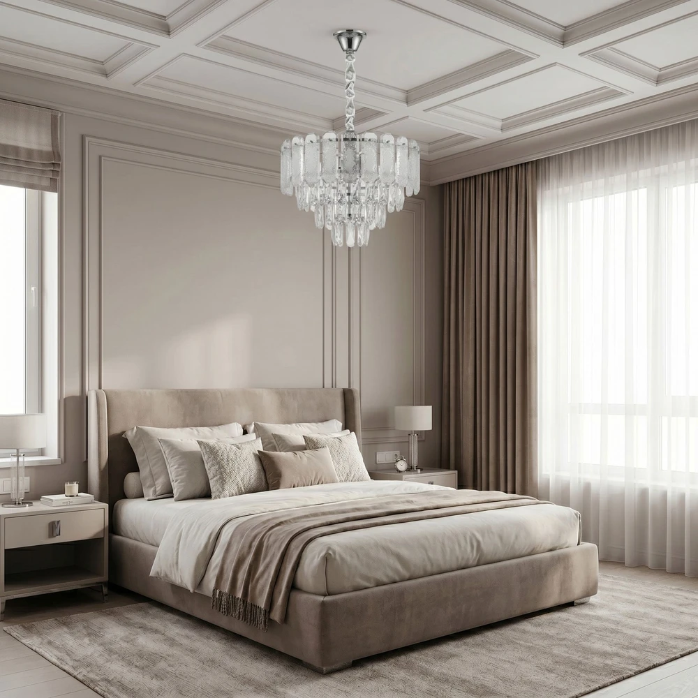 Toolight Krištolinis pakabinamas šviestuvas SWE087-CP 40cm CHROME