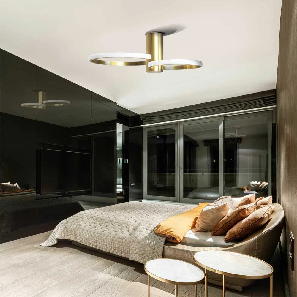 Toolight Krištolinis plafoninis lubinis šviestuvas APP1402-CW Gold