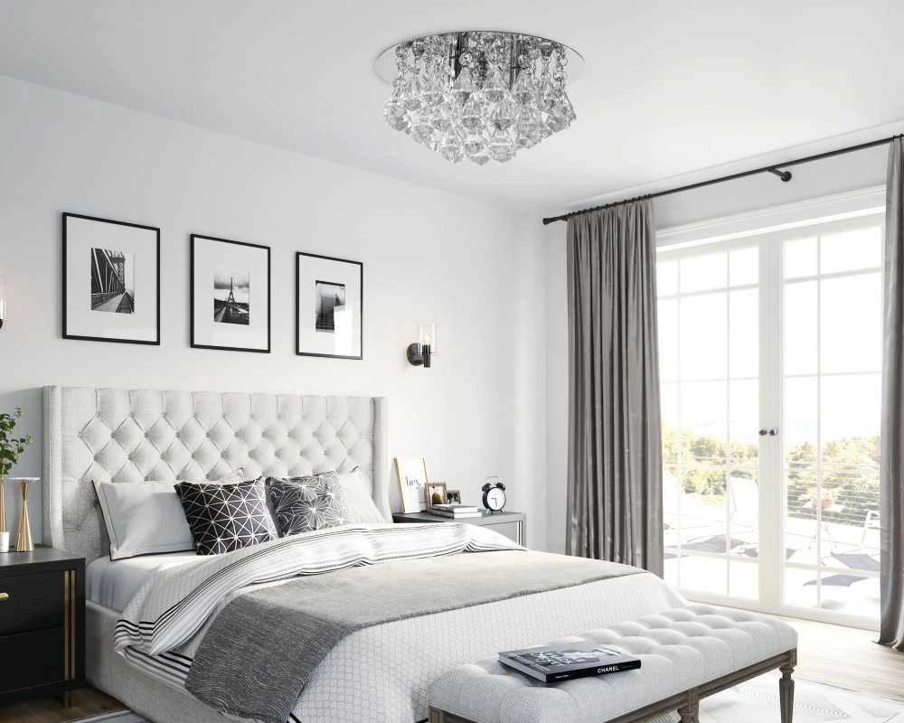 Pakabinamas šviestuvas Toolight KRIŠTOLINIS ŠVIESTUVAS PLAFOND APP1039-3C CHROMAS