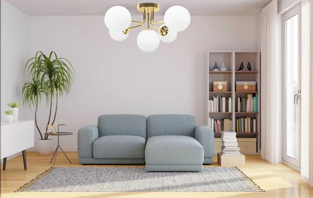 Lubinis šviestuvas Toolight Lampa sufitowa auksinė APP1575-5C