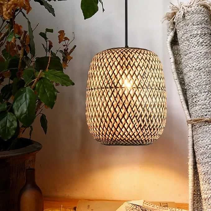 Pakabinamas šviestuvas Toolight LAMPA SUFITOWA WISZĄCA BOHO BAMBOO APP1542-1CP