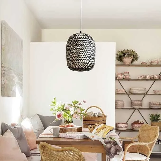 Pakabinamas šviestuvas Toolight LAMPA SUFITOWA WISZĄCA BOHO BAMBOO APP1542-1CP