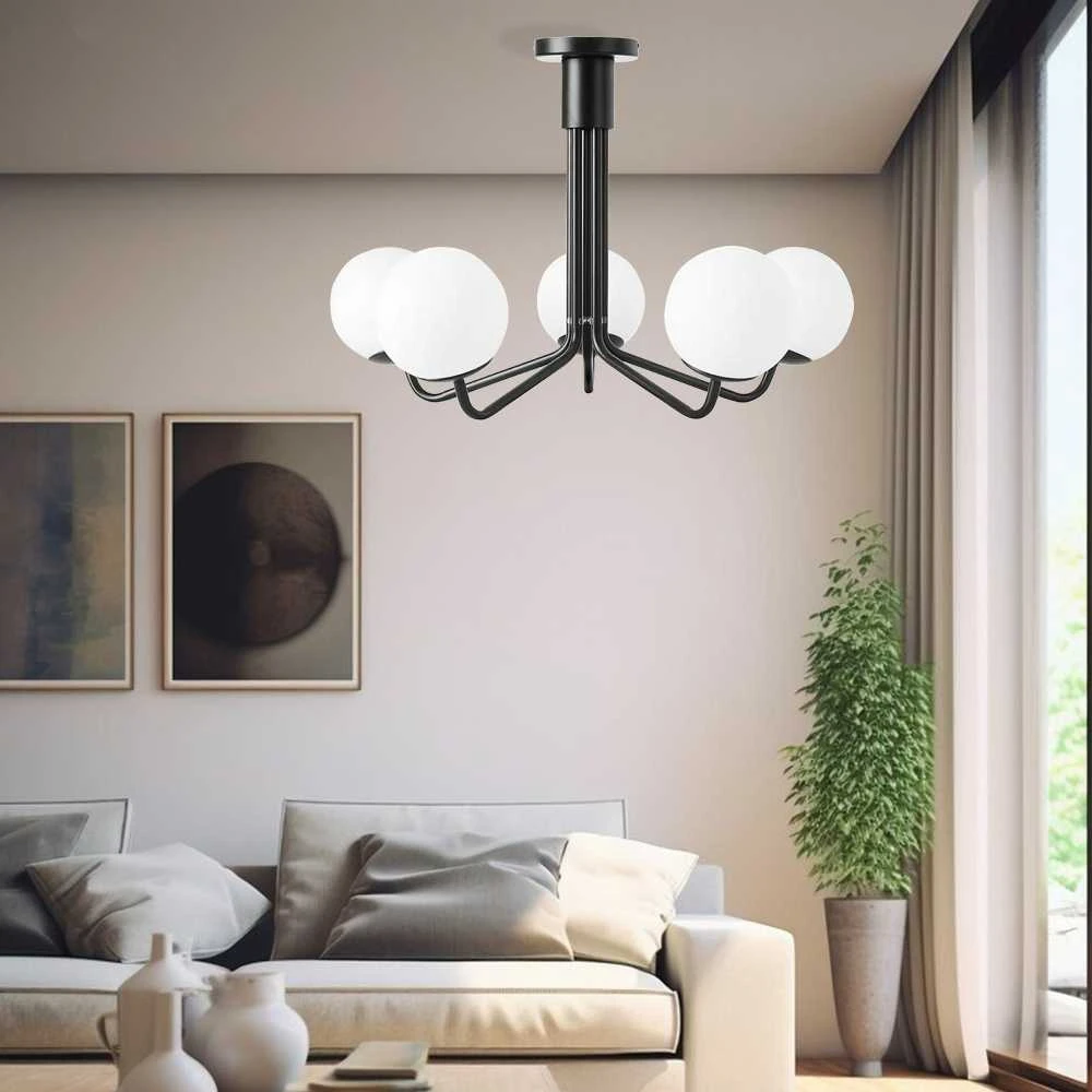 Lubinis šviestuvas Toolight LAMPA WISZĄCA SUFITOWA Juoda APP1578-5C