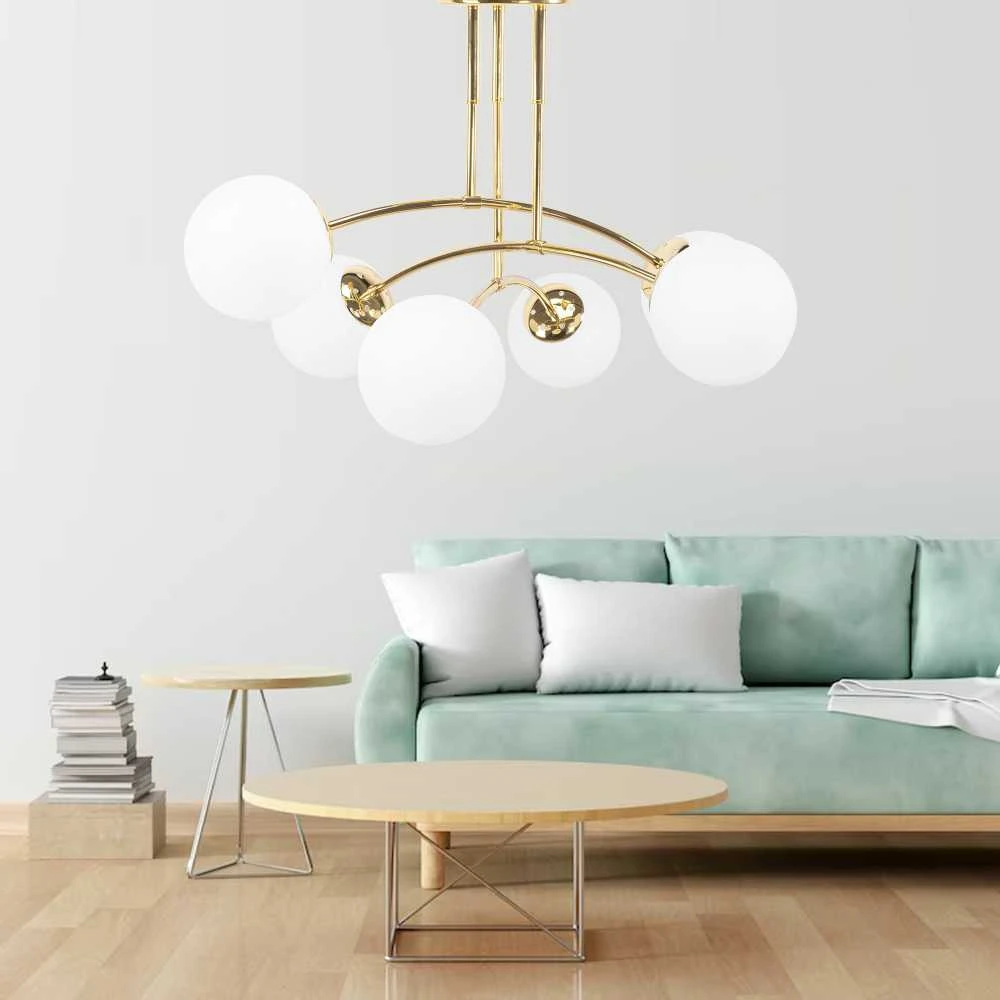 Lubinis šviestuvas Toolight LAMPA WISZĄCA SUFITOWA ZŁOTA APP1577-5C