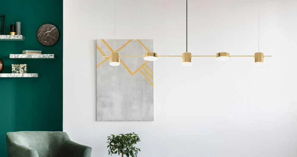 Pakabinamas šviestuvas Toolight LED pakabinamas lubinis šviestuvas APP929-5CP Auksinis