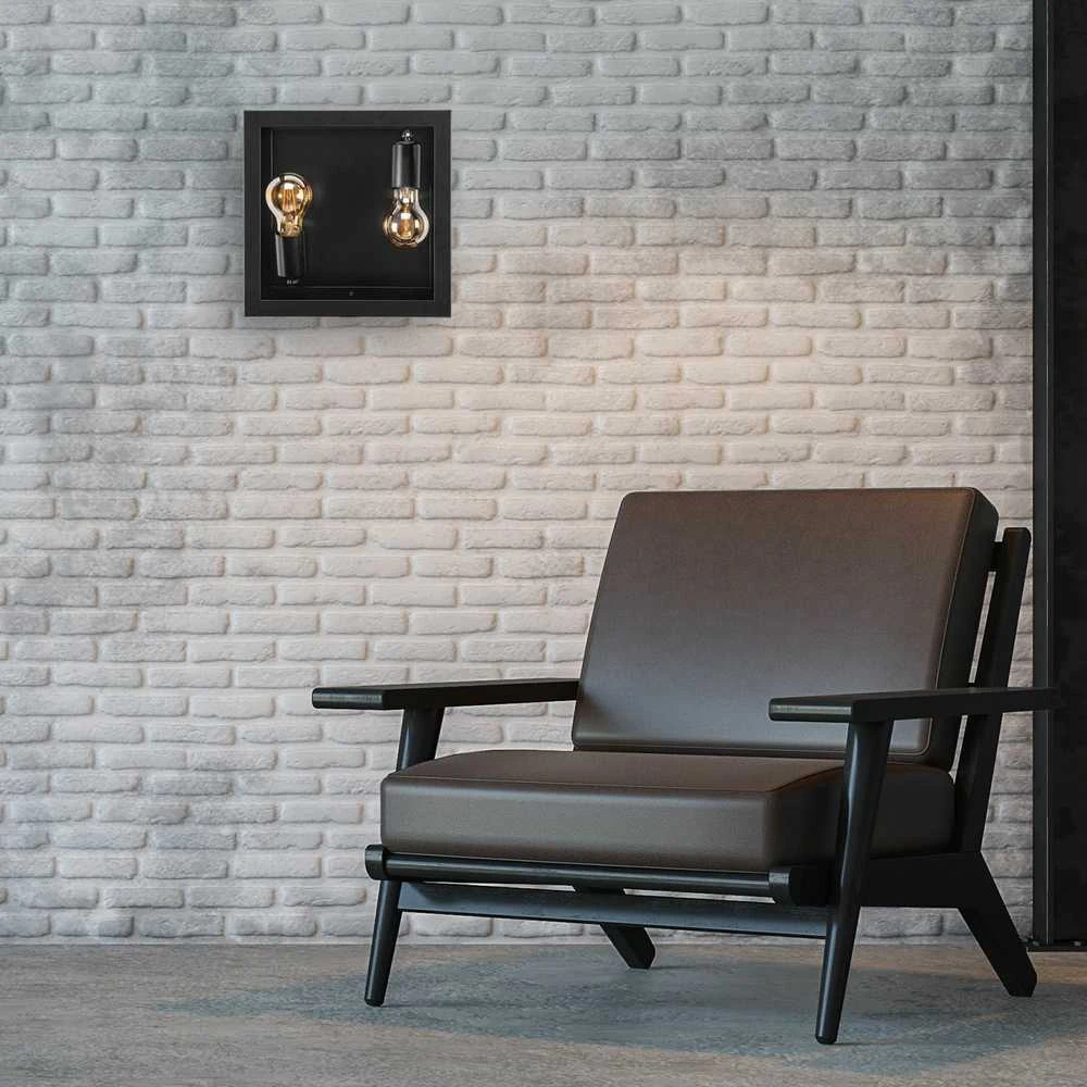 Sieninis šviestuvas Toolight LED SIENINĖ LAMPA APP1305-2W Juodas