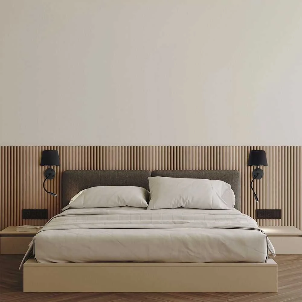 Toolight LED SIENINĖ LAMPA APP1610-2W Juodas