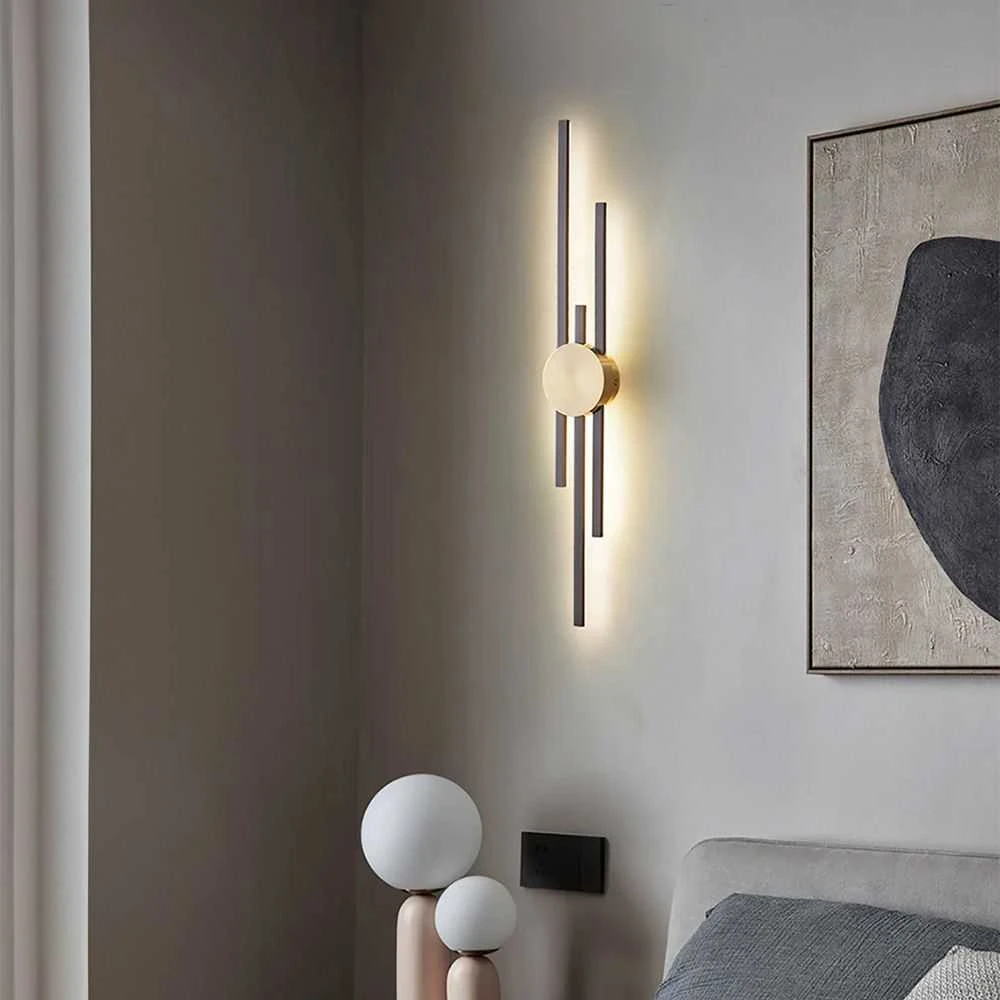 Sieninis šviestuvas Toolight LED SIENINĖ LAMPA LED APP1437-W Juodas GOLD