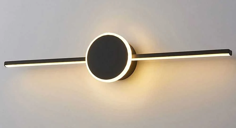 Toolight LED sieninis šviestuvas 60CM APP849-1W ROUND Juodas