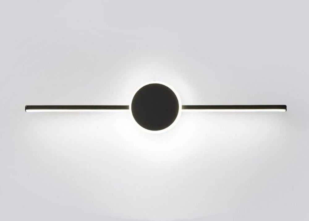 Toolight LED sieninis šviestuvas 60CM APP849-1W ROUND Juodas