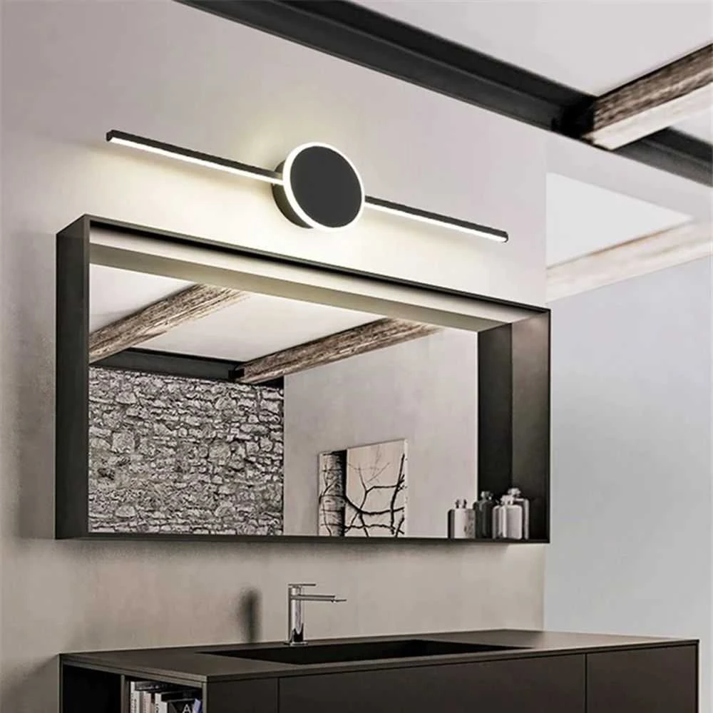 Toolight LED sieninis šviestuvas 80CM APP850-1W ROUND Juodas