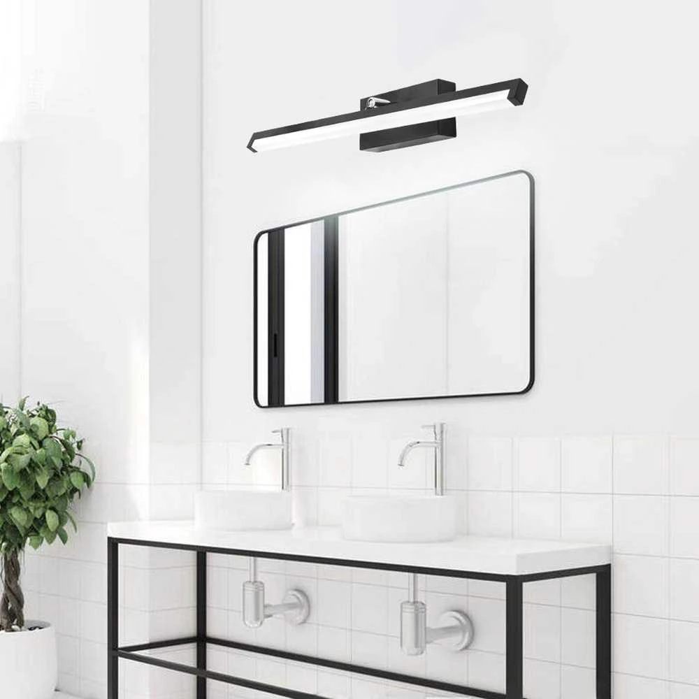 Sieninis šviestuvas Toolight LED vonios sieninė lempa virš veidrodžio 12W 50CM APP373-1W Juodas