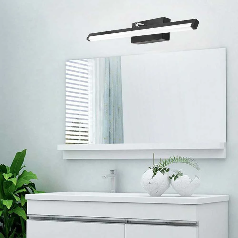 Sieninis šviestuvas Toolight LED vonios sieninė lempa virš veidrodžio 12W 50CM APP373-1W Juodas