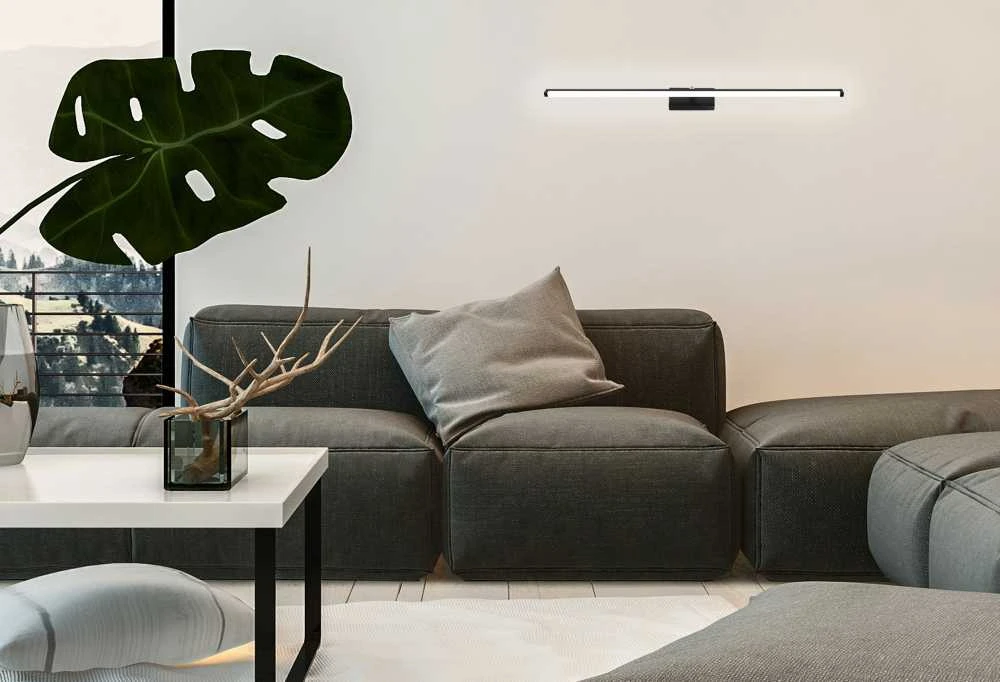 Sieninis šviestuvas Toolight LED vonios sieninė lempa virš veidrodžio 12W 50CM APP373-1W Juodas