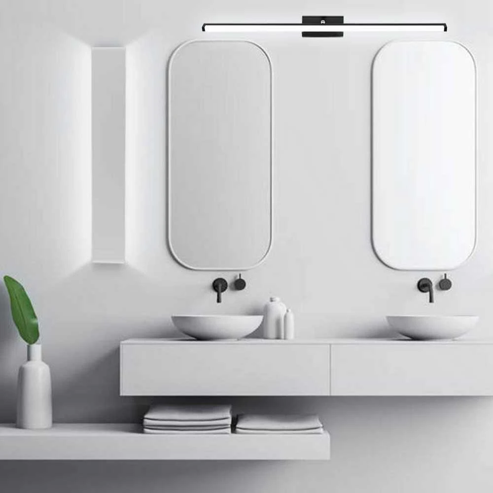 Sieninis šviestuvas Toolight LED vonios sieninė lempa virš veidrodžio 20W 100CM APP375-1W Juodas
