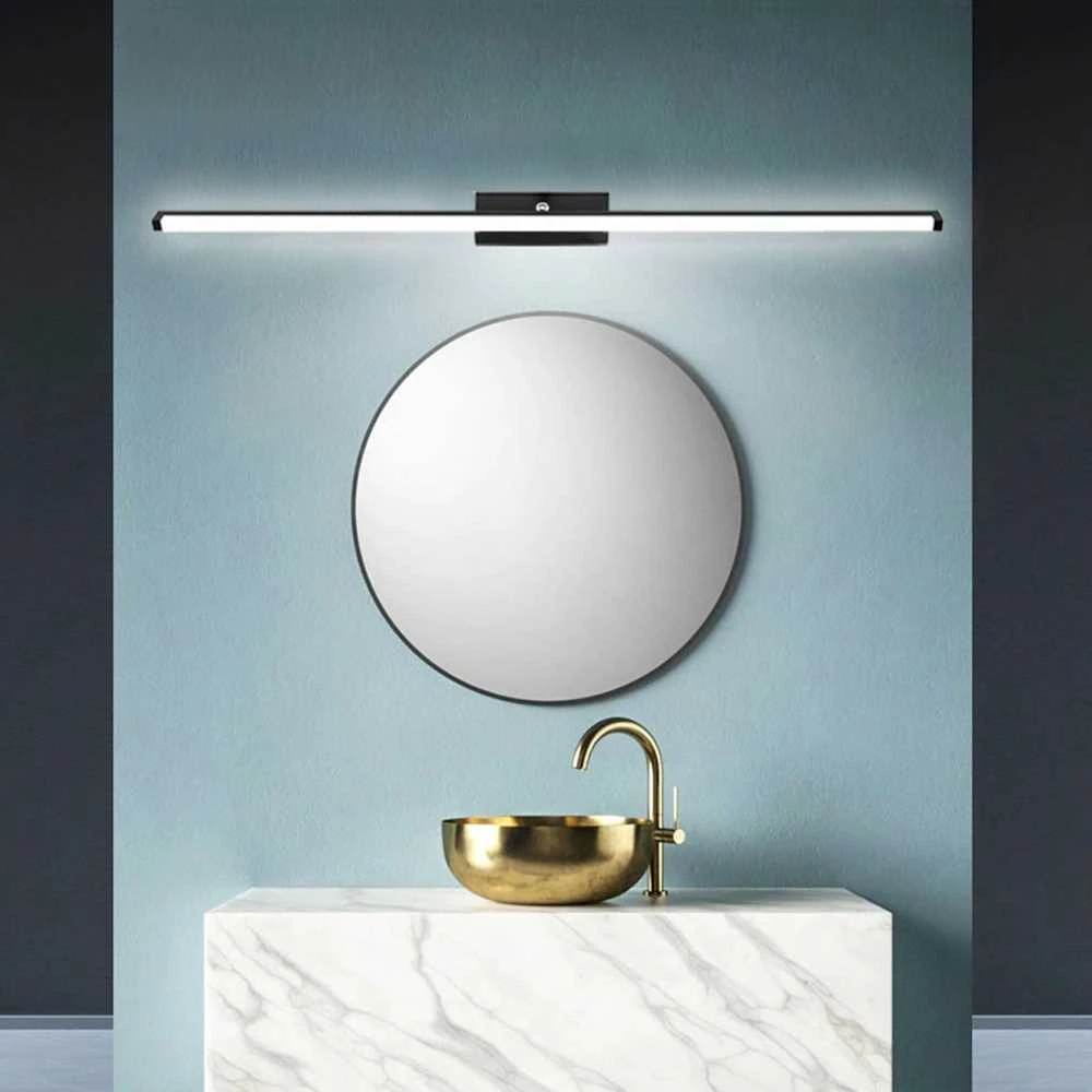 Sieninis šviestuvas Toolight LED vonios sieninė lempa virš veidrodžio 20W 100CM APP375-1W Juodas
