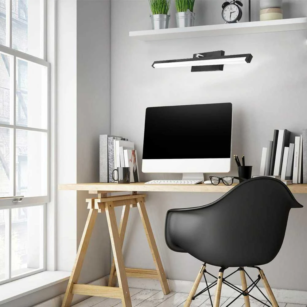 Sieninis šviestuvas Toolight LED vonios sieninė lempa virš veidrodžio 12W 50CM APP373-1W Juodas