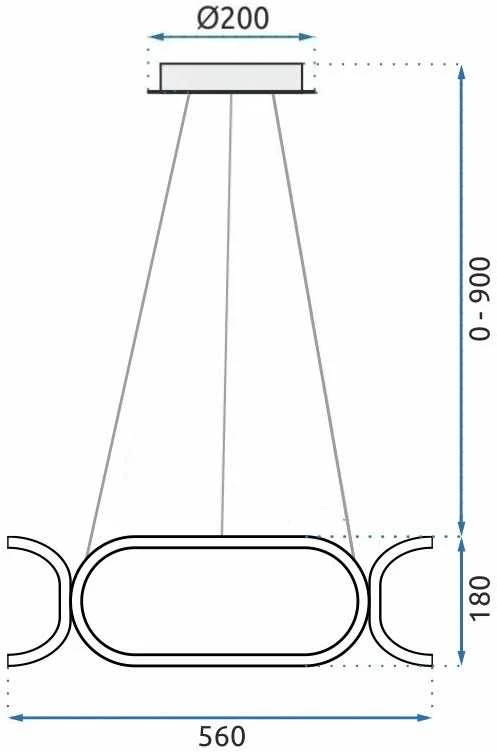 Pakabinamas šviestuvas Toolight LEMPA SU NUOTOLINIO VALDYMO PULTELIU LED PLAFOND APP792-CP