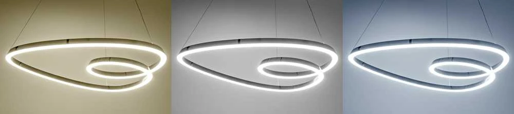 Pakabinamas šviestuvas Toolight Loop LED pakabinamas lubinis šviestuvas + nuotolinio valdymo pultas APP798-cp Chrome