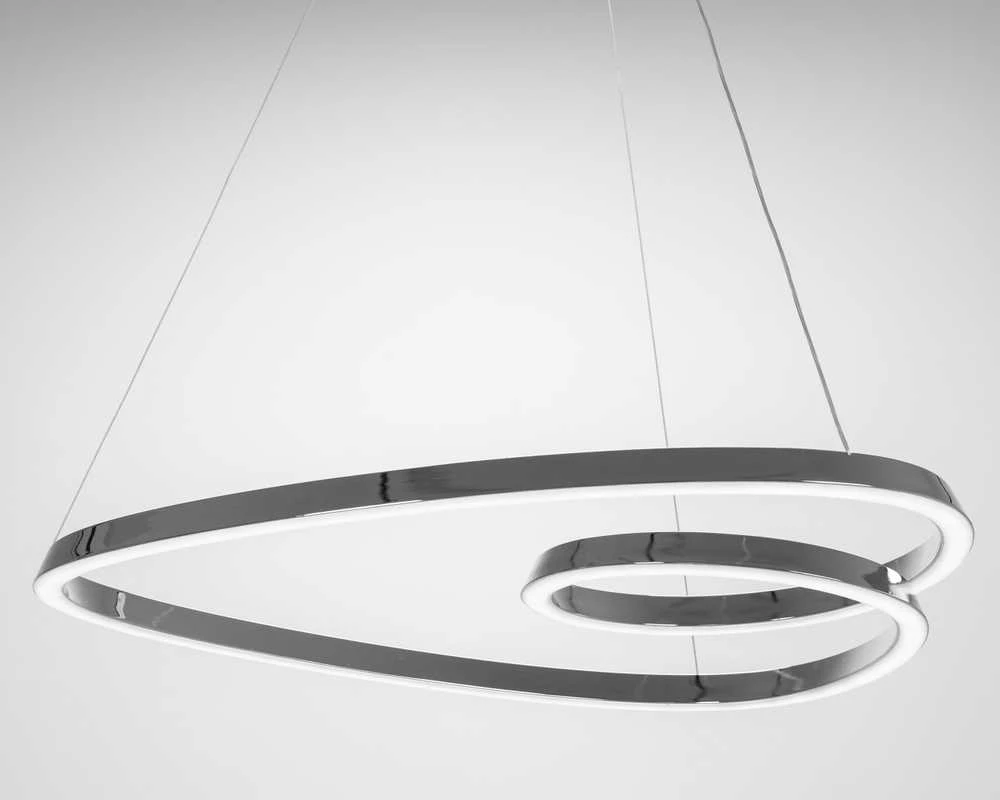 Pakabinamas šviestuvas Toolight Loop LED pakabinamas lubinis šviestuvas + nuotolinio valdymo pultas APP798-cp Chrome