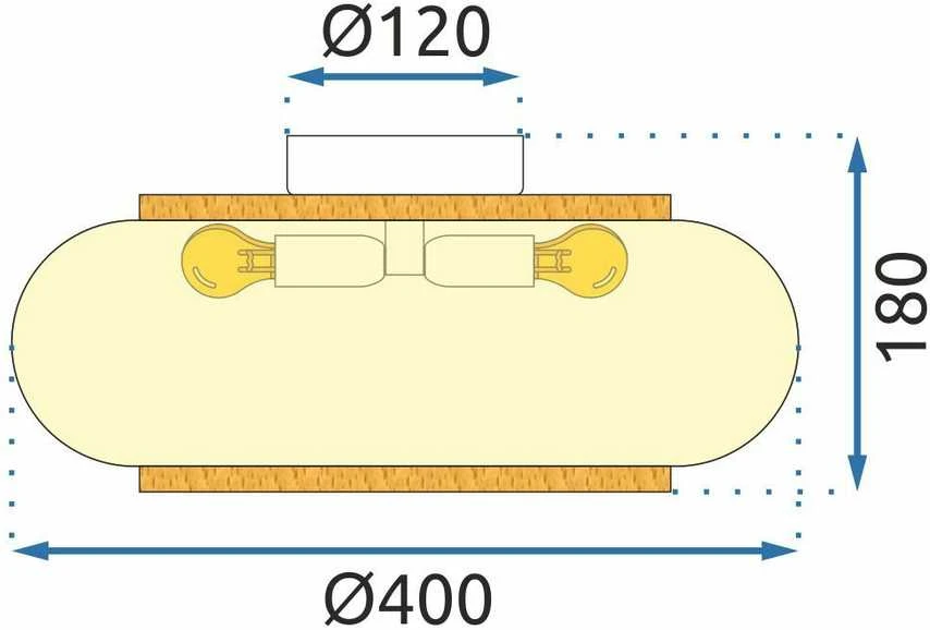 Lubinis šviestuvas Toolight Lubinis plafonas APP1253-3C