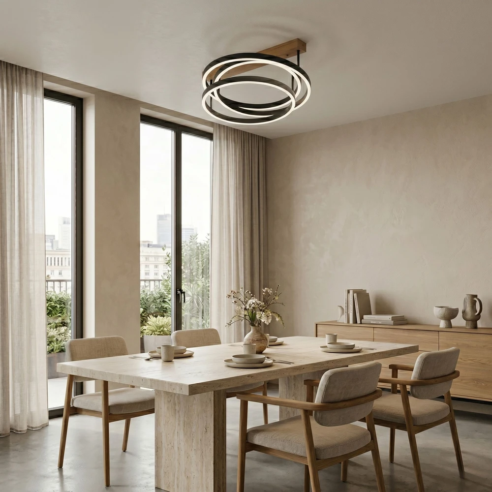 Toolight Lubinis šviestuvas LED SWE058-C Juodas