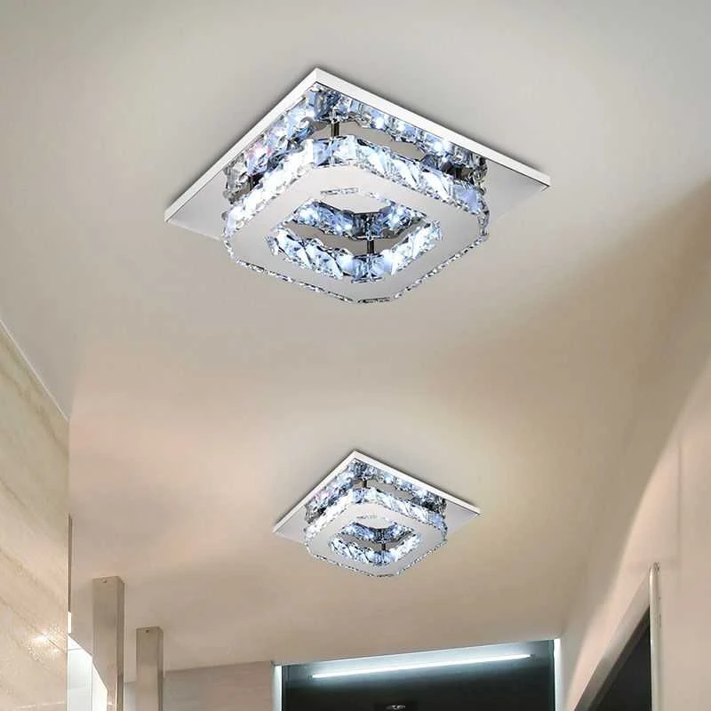 Pakabinamas šviestuvas Toolight Lubų Krištolo Šviestuvas kvadratinė GLAMOUR 8W APP405-C