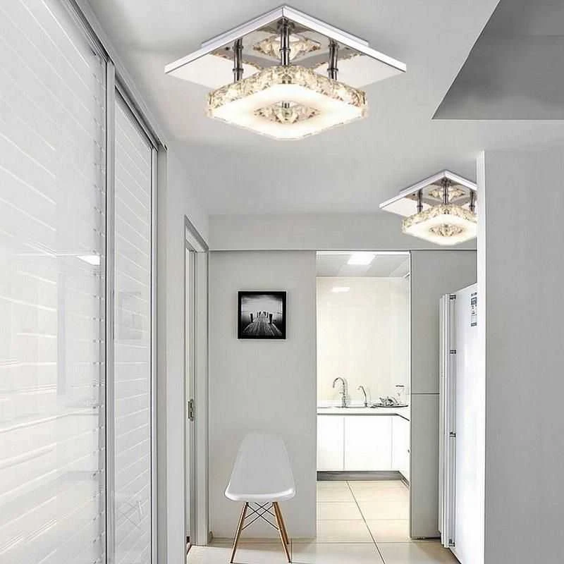 Pakabinamas šviestuvas Toolight Lubų Krištolo Šviestuvas kvadratinė GLAMOUR 8W APP405-C