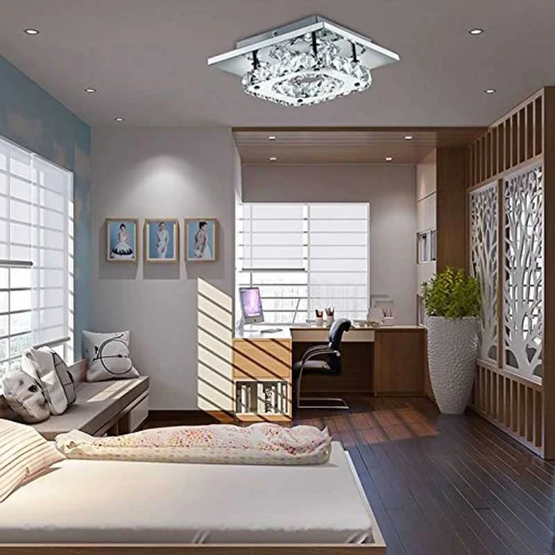 Pakabinamas šviestuvas Toolight Lubų Krištolo Šviestuvas kvadratinė GLAMOUR 8W APP405-C