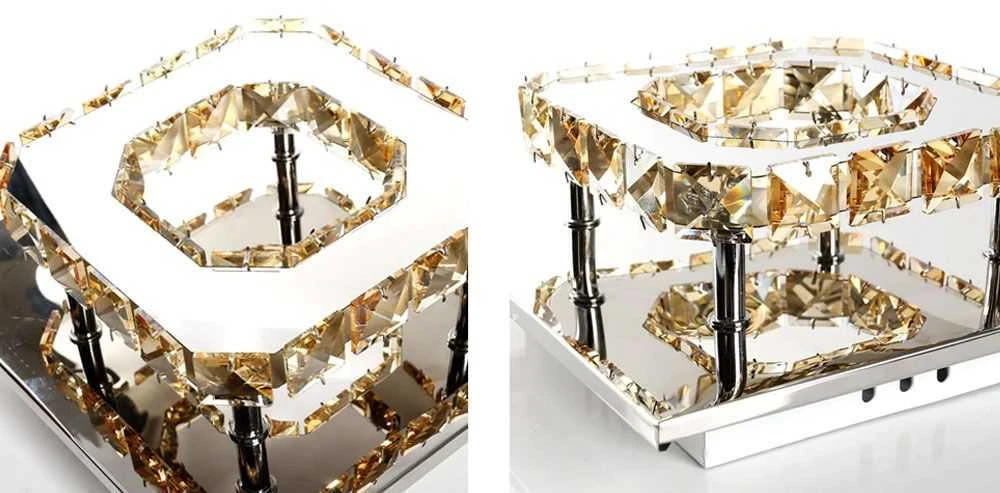 Pakabinamas šviestuvas Toolight Lubų Krištolo Šviestuvas kvadratinė GLAMOUR 8W APP405-C
