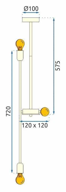 Pakabinamas šviestuvas Toolight Lubų šviestuvas APP1115-6CP