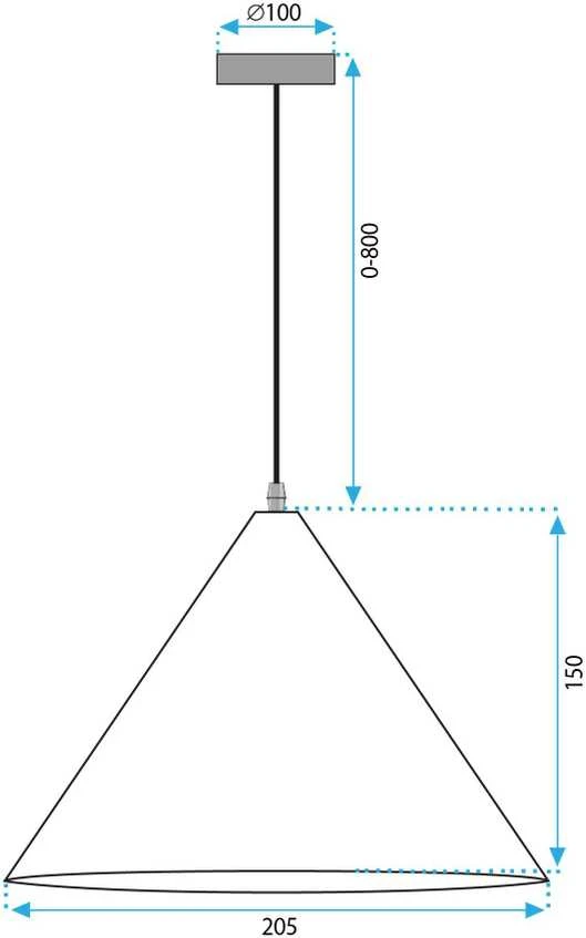 Pakabinamas šviestuvas Toolight Lubų šviestuvas APP1443-1CP DARK WOOD