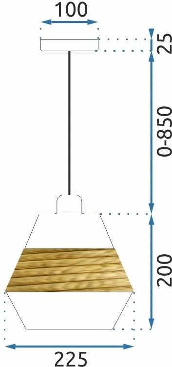 Pakabinamas šviestuvas Toolight Lubų šviestuvas APP989-1CP