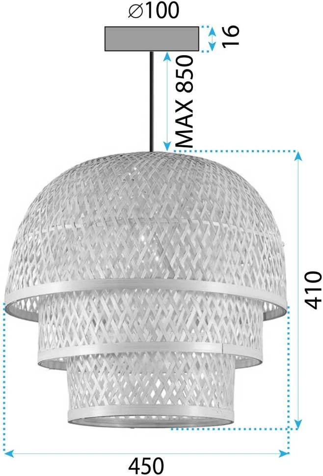 Lubinis šviestuvas Toolight Lubų šviestuvas Bamboo APP1629-1CP