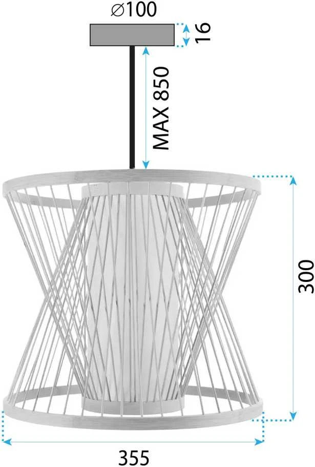 Lubinis šviestuvas Toolight Lubų šviestuvas Bamboo APP1630-1CP