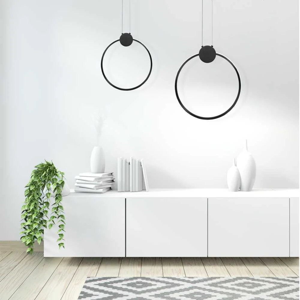 Lubinis šviestuvas Toolight Lubų šviestuvas LED APP1392-CP Juodas 30cm
