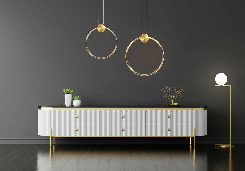 Lubinis šviestuvas Toolight Lubų šviestuvas LED APP1397-CP OLD GOLD 40cm