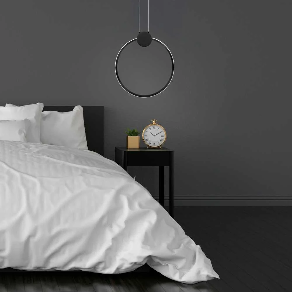 Lubinis šviestuvas Toolight Lubų šviestuvas LED APP1398-CP Juodas 50cm