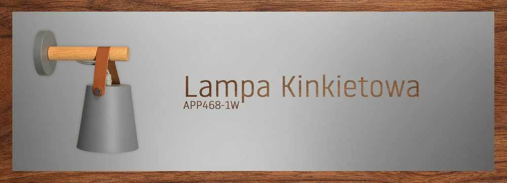 Sieninis šviestuvas Toolight Metalinė sieninė lempa su juostele pilka APP468-1W Pilkas