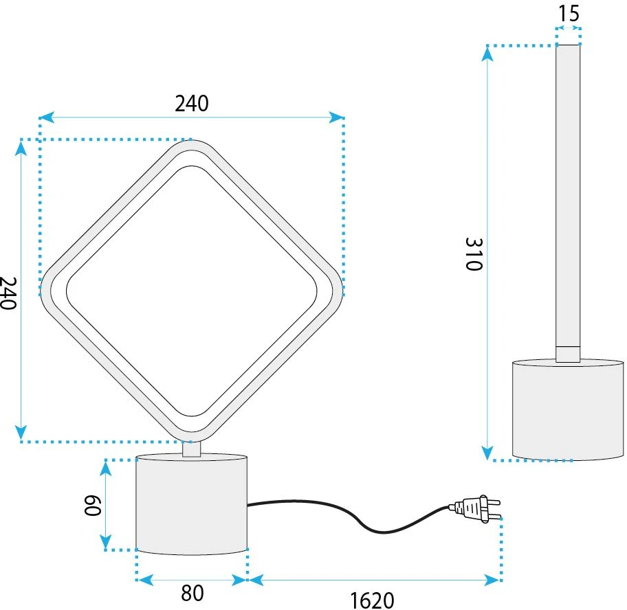 Toolight Naktinė Led Lemputė Lhj124-t Juoda
