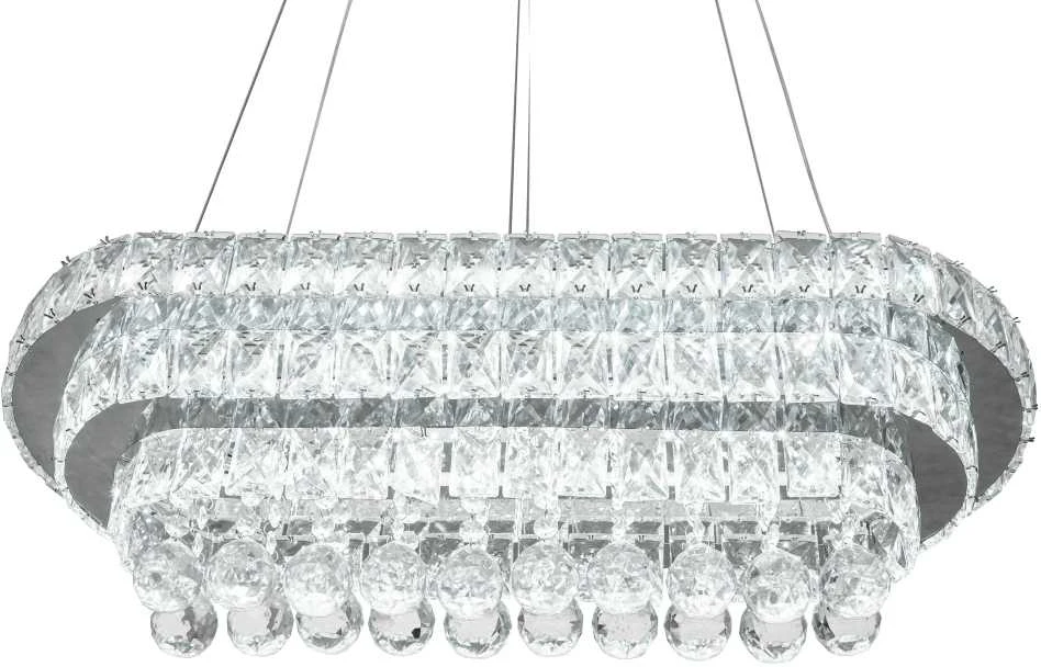 Pakabinamas šviestuvas Toolight Pakabinama lubų lempos krištolas LED 102W nuotolinio valdymo pultas APP417-CP