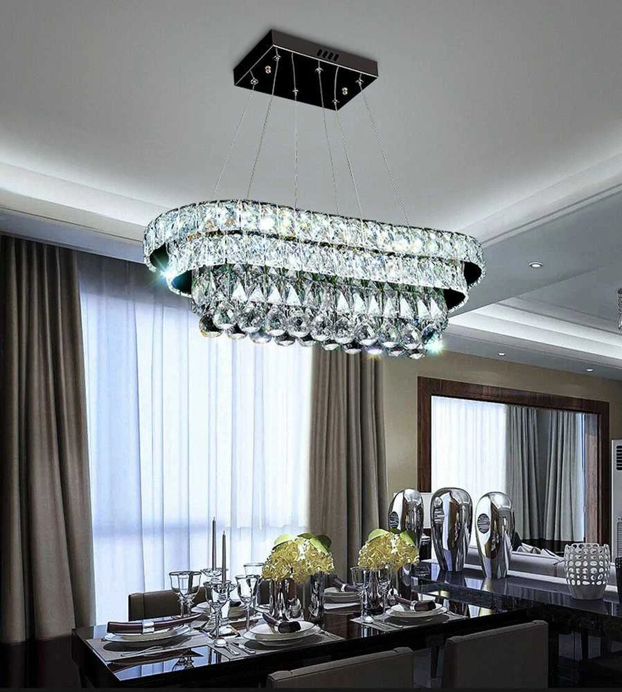 Pakabinamas šviestuvas Toolight Pakabinama lubų lempos krištolas LED 102W nuotolinio valdymo pultas APP417-CP