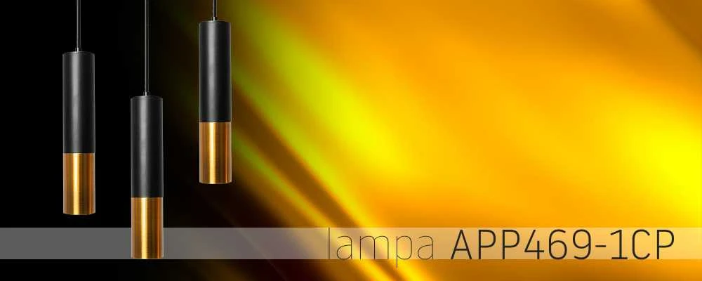Pakabinamas šviestuvas Toolight Pakabinama metalinė lubų lempa juodo aukso APP469-1CP