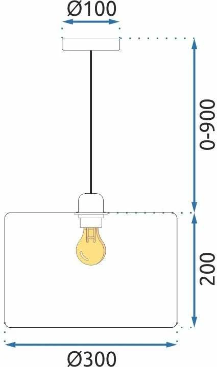 Toolight Pakabinamas šviestuvas APP1015-1CP