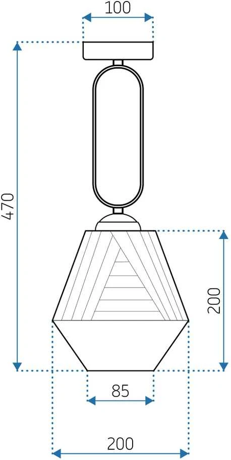 Toolight Pakabinamas šviestuvas APP1025-1CP